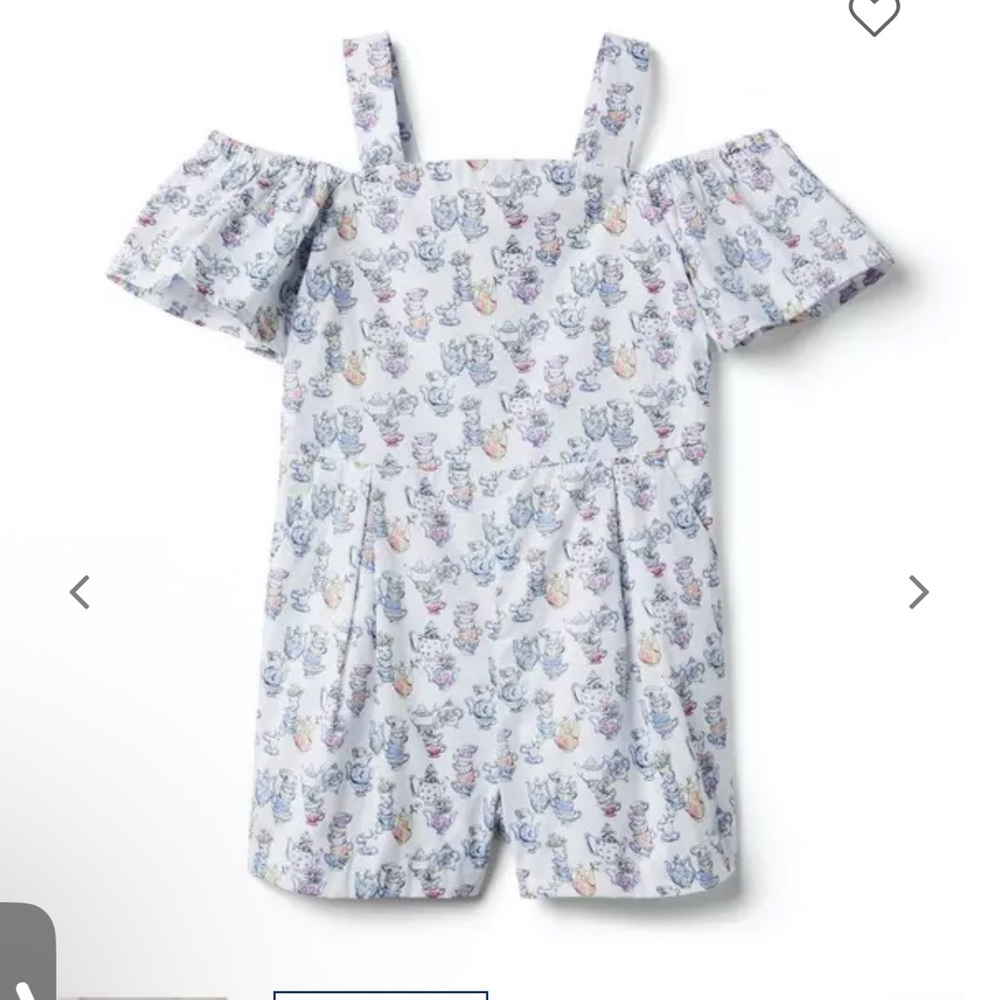 Janie and jack Alice in wonderland romper size 6